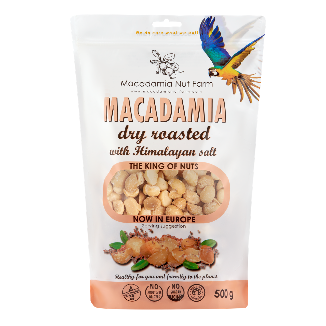 Geröstete Macadamianüsse mit Himalaya-Salz